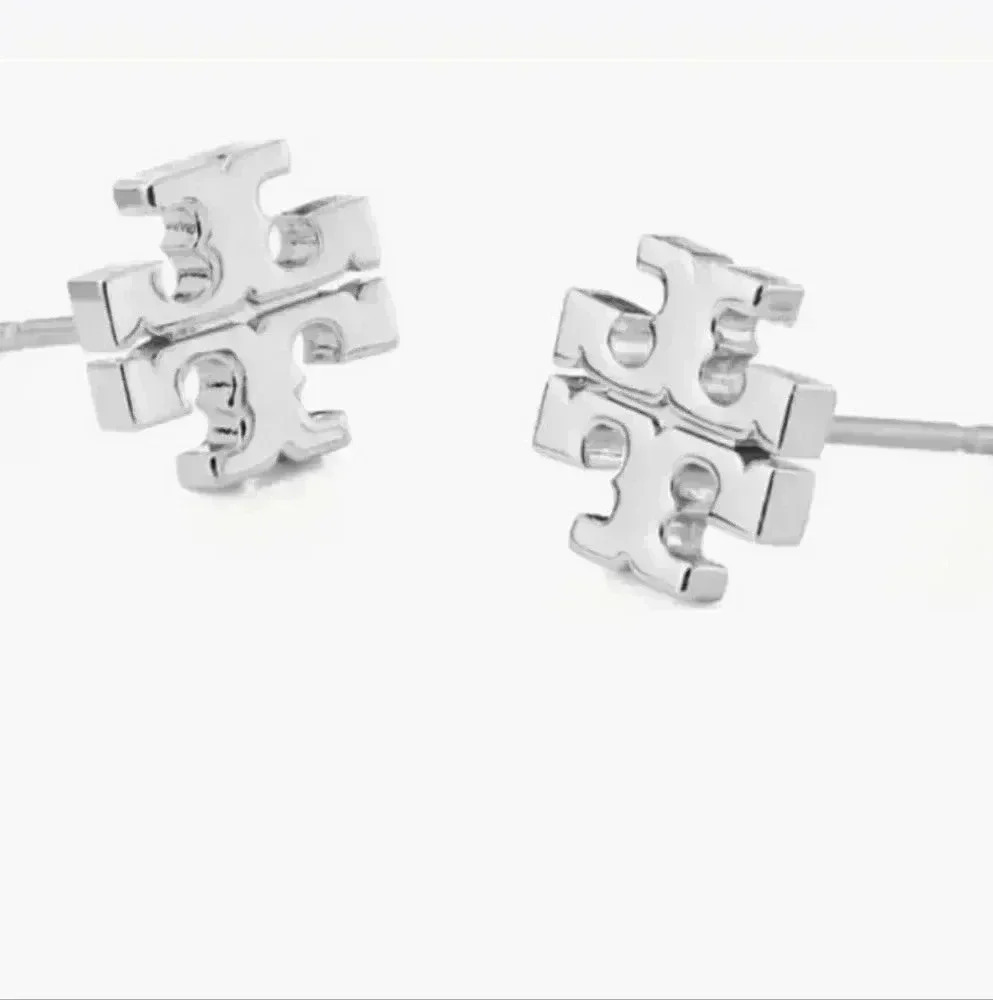 Tory burch logo earrings never used